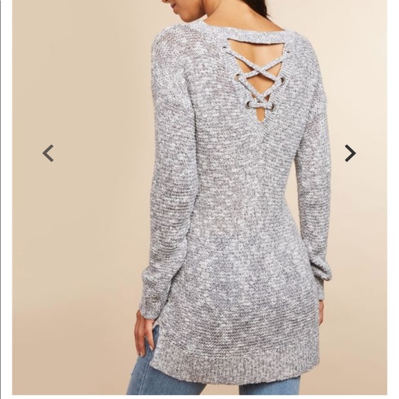 Grey maternity sweater - Picture 2 of 4